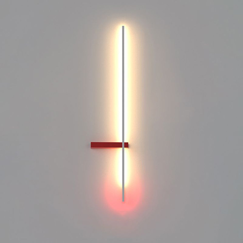 Edge Industriele LED Wandlamp Wit/Zwart/Rood Woon/Slaapkamer Metaal&Acryl
