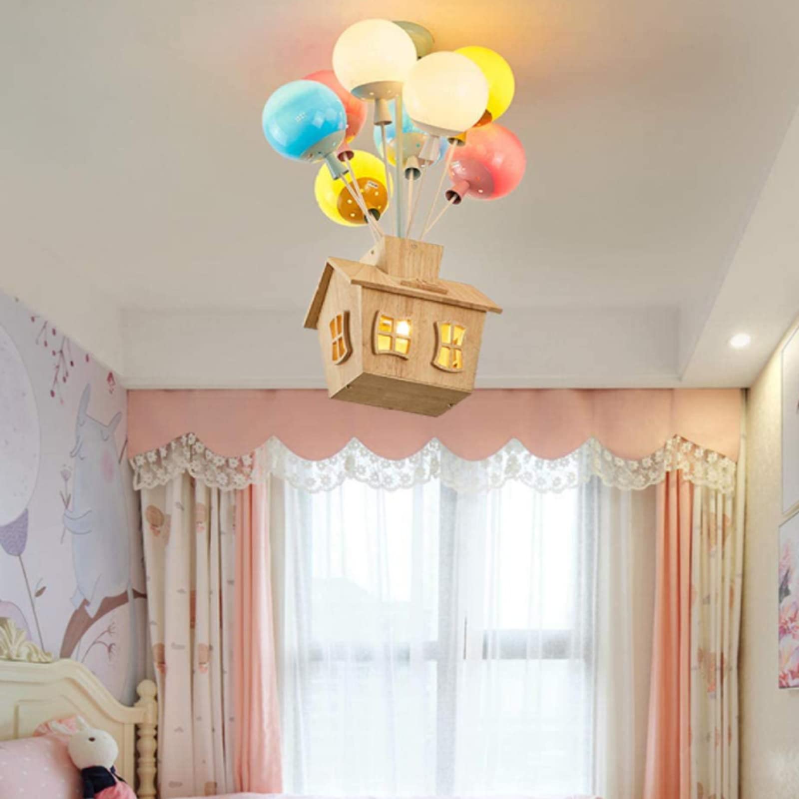Fateh Creatief Plafondlamp Metaal/Wood Kinderkamer/Slaapkamer