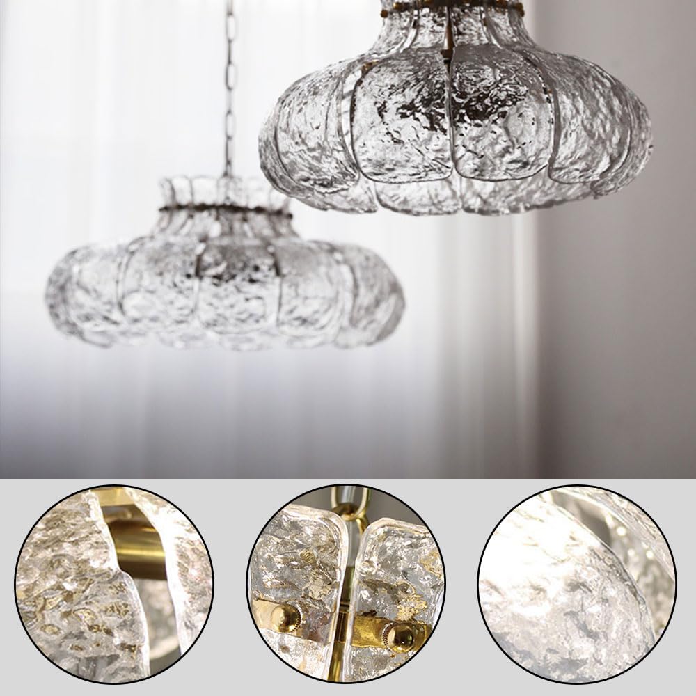Bella Modern Peer Gevormd Kroonluchters IJs Smelten Glas Slaapkamer
