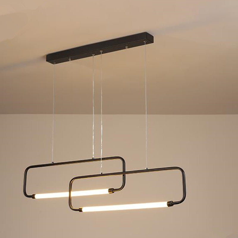 Bouvet Moderne Minimalistische Hanglampen Zwart Goud Woonkamer
