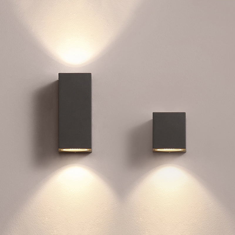 Orr Minimalistisch Kleine LED Wandlamp Zwart Glas Metaal Glas Hal Tuin