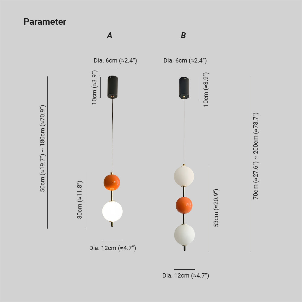 Valentina Modern LED Hanglampen Rood Metaal Slaapkamer Woonkamer