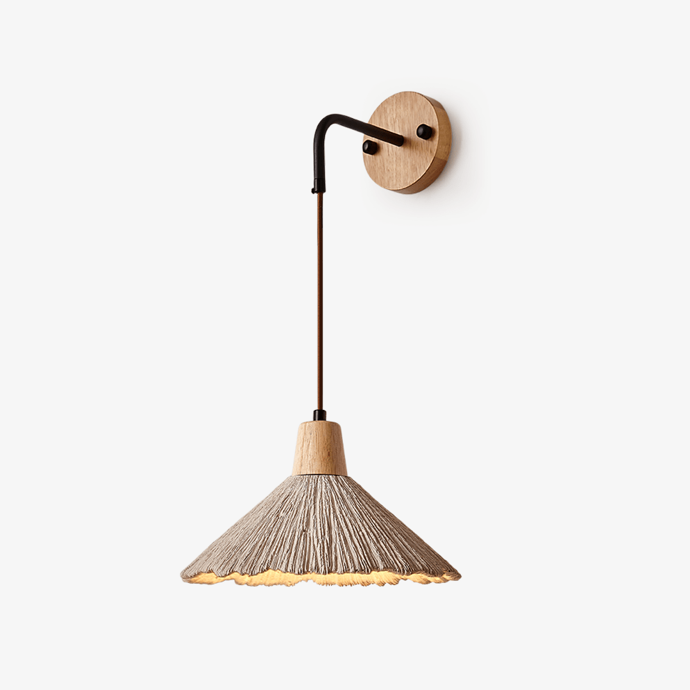 Microcement wandlamp