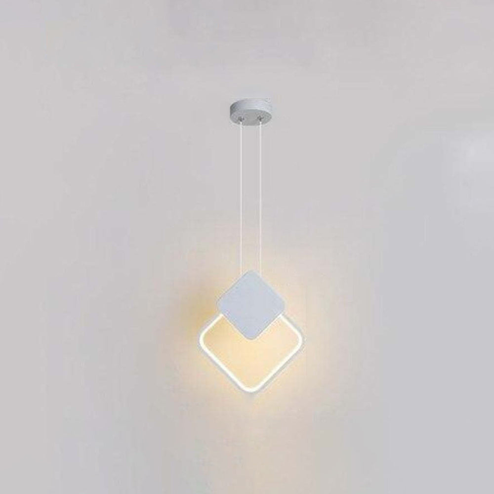 Nyla Moderne Rond LED Hanglampen Metaal/Acryl Zwart/Wit Woonkamer/Slaapkamer