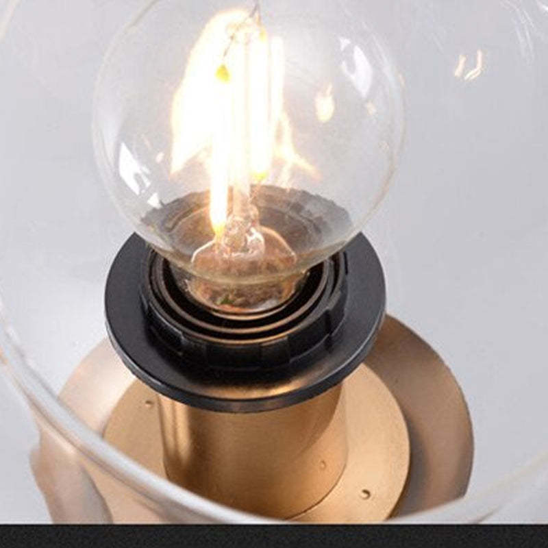 Valentina Ronde LED Hanglampen Zwart Goud Metaal Glas Woonkamer