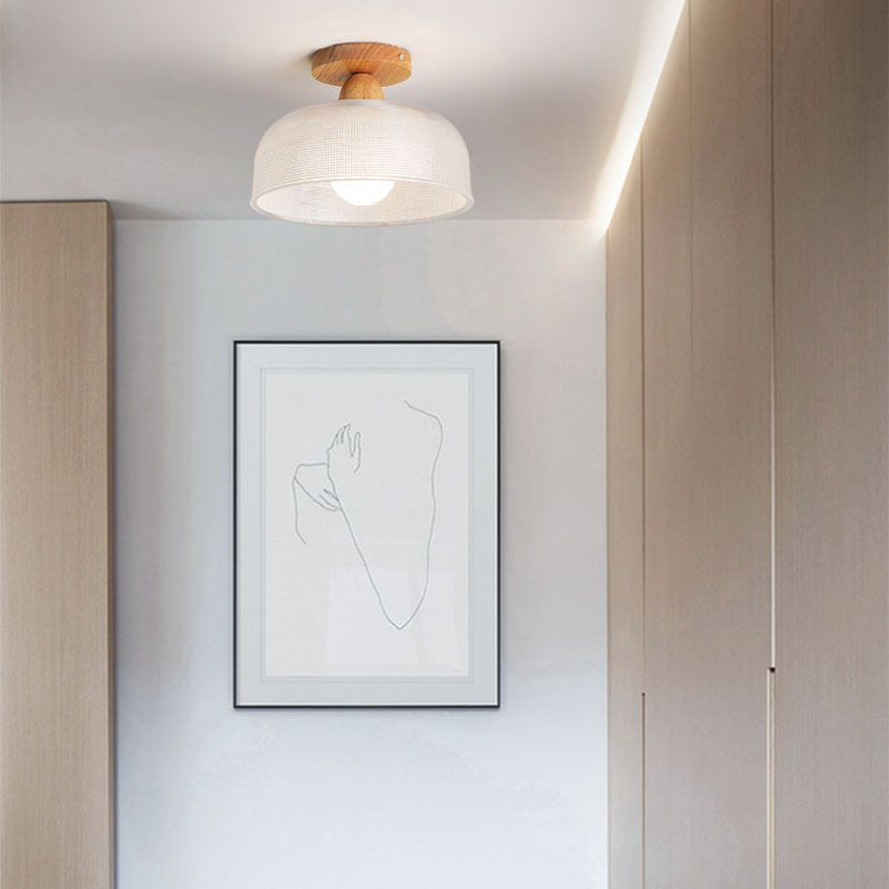 Sanna Moderne Design LED Plafondlamp Hout Slaapkamer Woonkamer