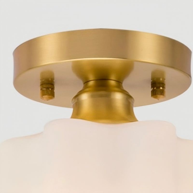 Sanna Retro Design LED Plafondlamp Metaal Glas Woonkamer Keuken