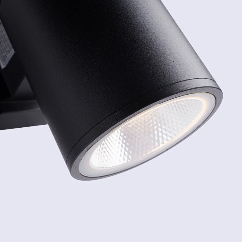 Orr Moderne Kleine LED Wandlampen Zwart Metaal Glas Hal Buiten Tuin