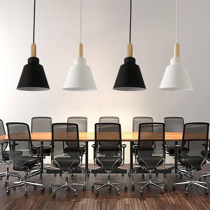 Nazifa Moderne Design LED Hanglamp Zwart Wit Metaal Slaapkamer Eetkamer