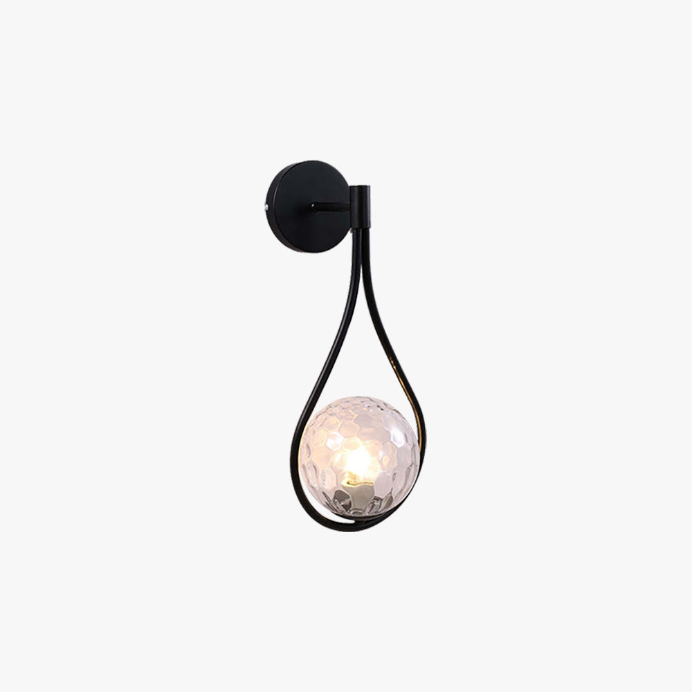 Valentina Nordic Creative Minimalistische Waterdruppel Glazen Wandlamp Metaal/Glas Goud Eet/Slaap/Woonkamer