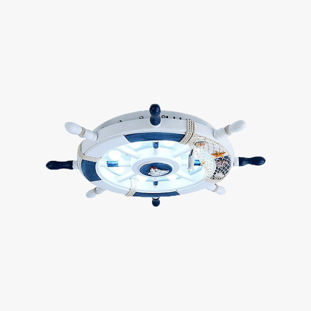 Quinn Moderne Design LED Plafondlamp Metaal Blauw Woonkamer Keuken