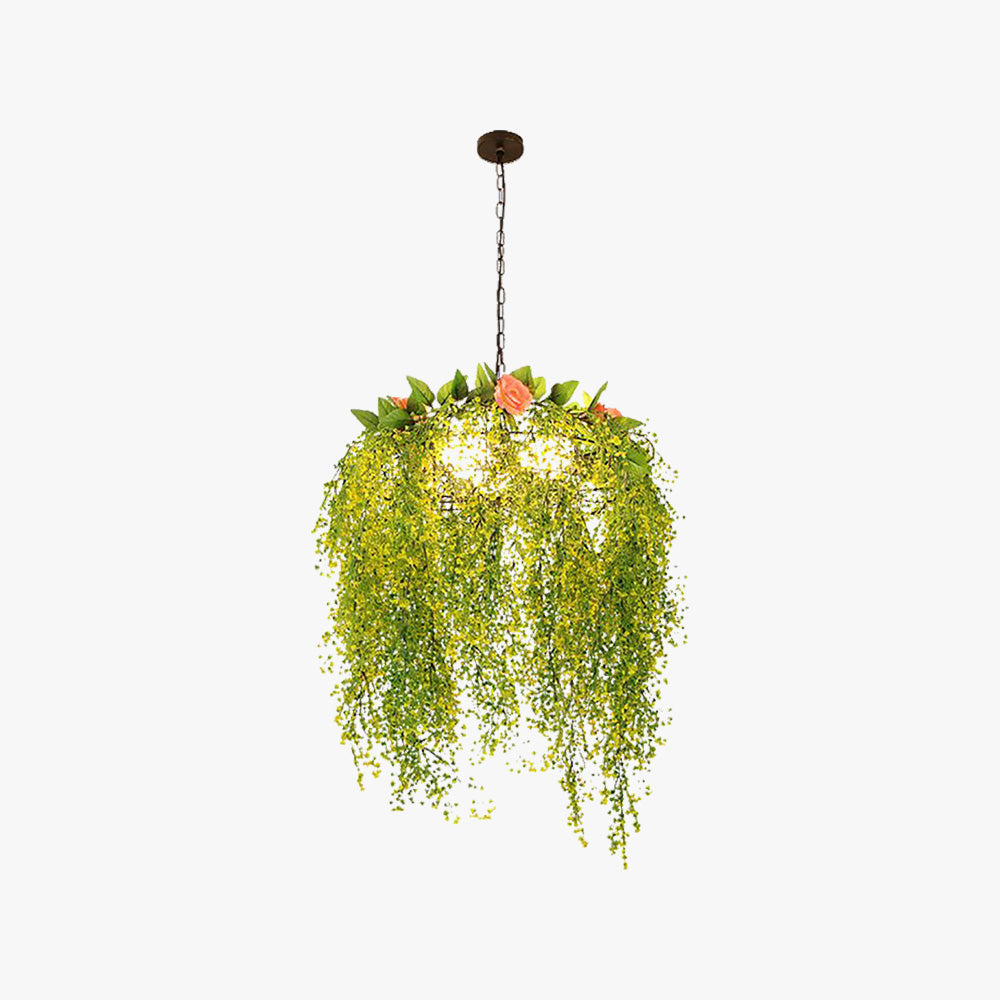Nest Moderne Design LED Hanglamp Metaal/Kunstgras Woonkamer