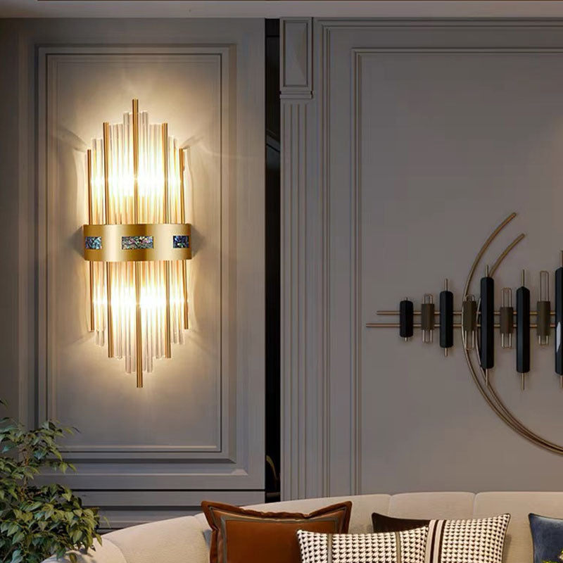 Crystal Design Wandlamp Goud Acryl/Metaal Woonkamer/Dinerkamer