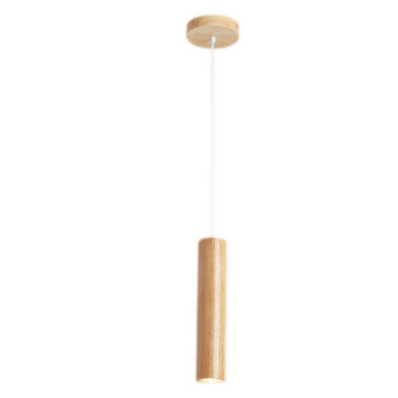 Ozawa Kleine LED Hanglampen Bruin Hout Metaal Slaapkamer Eetkamer