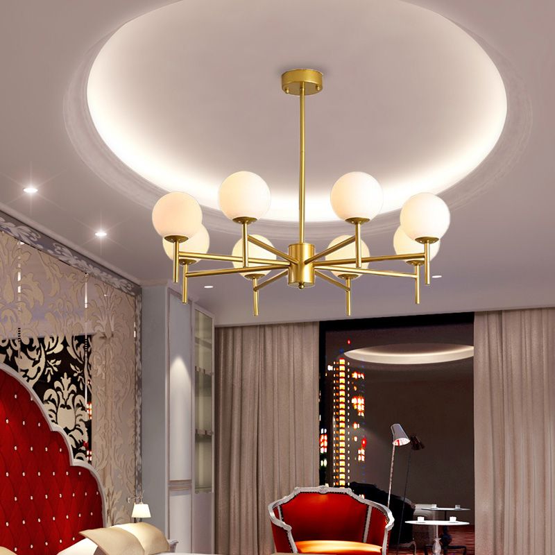 Valentina Moderne Design LED Kroonluchter Metaal Zwart/Goud Woonkamer