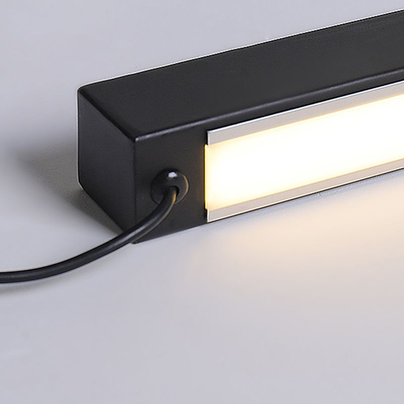 Edge Moderne Minimalistische Lineaire Metalen Vloerlamp, Zwart/Goud