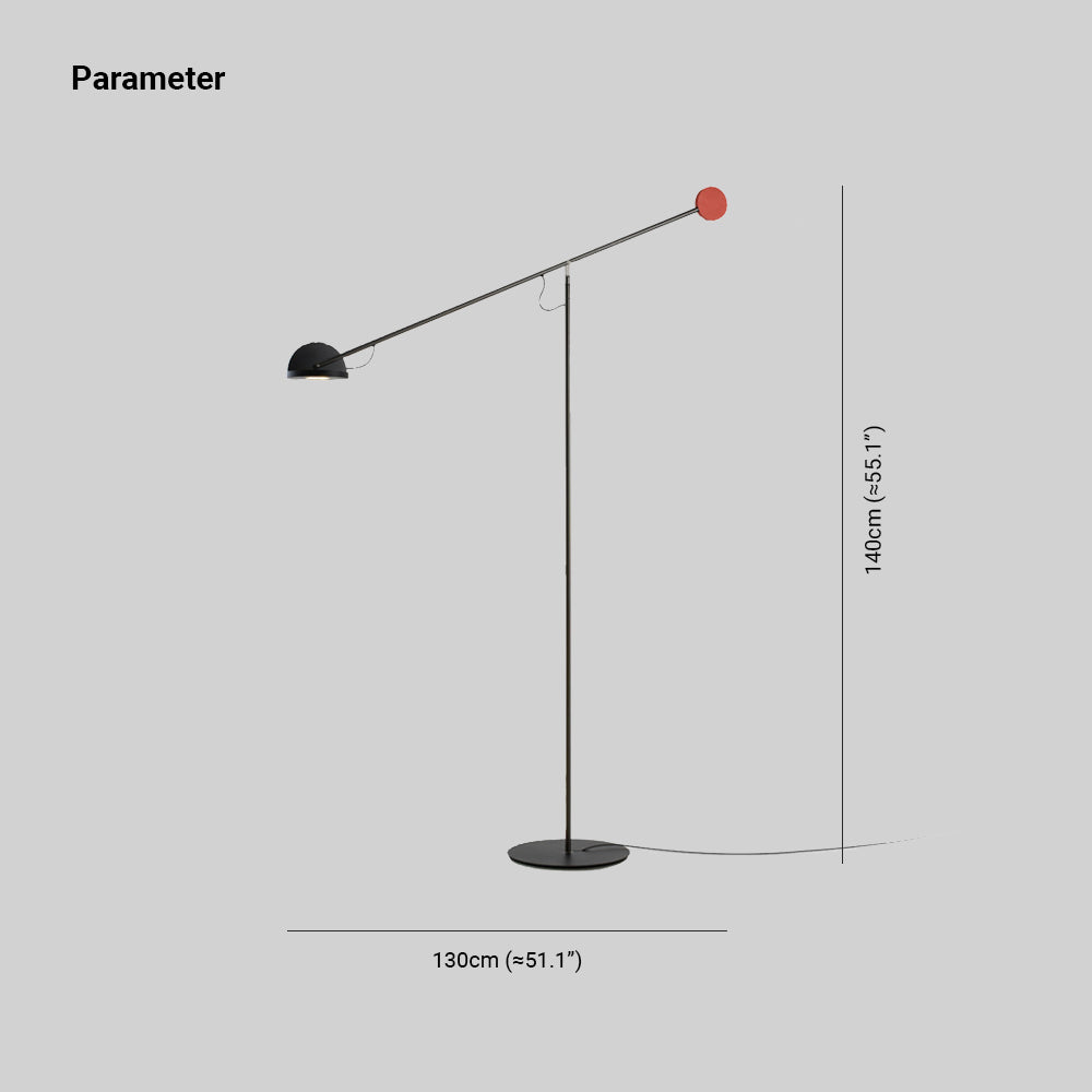 Avi Design LED Vloerlamp Zwart Metaal Eetkamer Slaapkamer