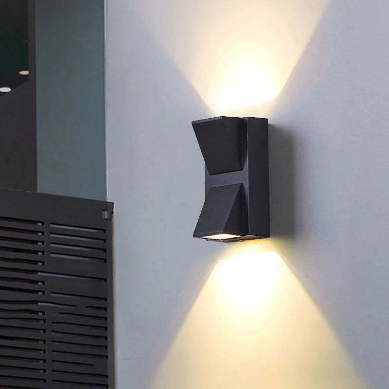 Orr Modern Kleine LED Wandlampen Zwart Grijs Metaal Buiten Binnen
