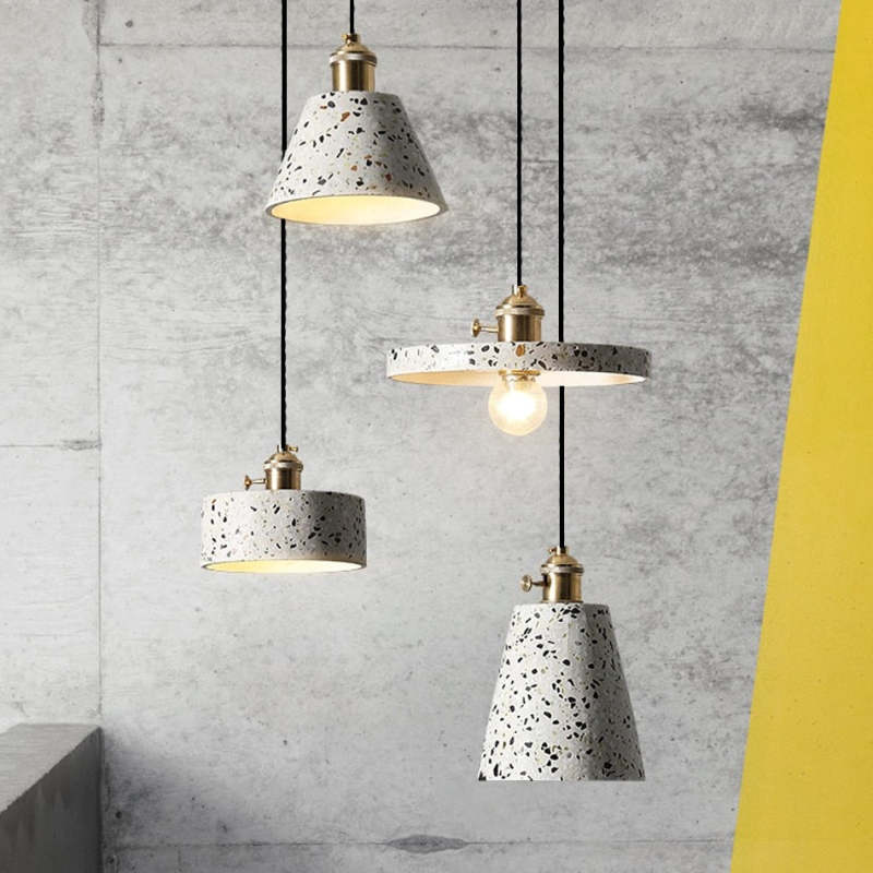 Nazifa Ronde Design LED Hanglampen Metaal Steen Keuken Eetkamer