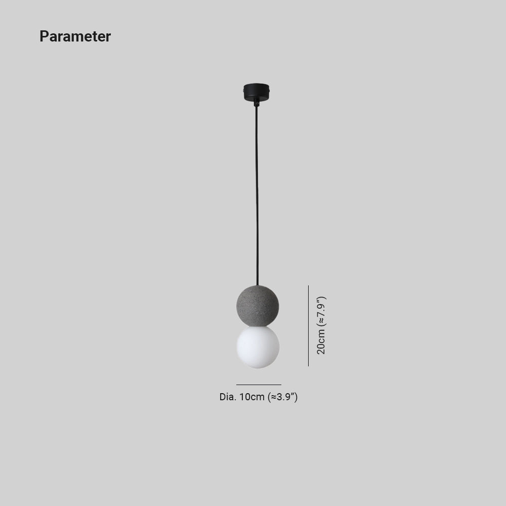 Byers Modern LED Hanglampen Zwart Glazen Bollen Metaal Slaapkamer