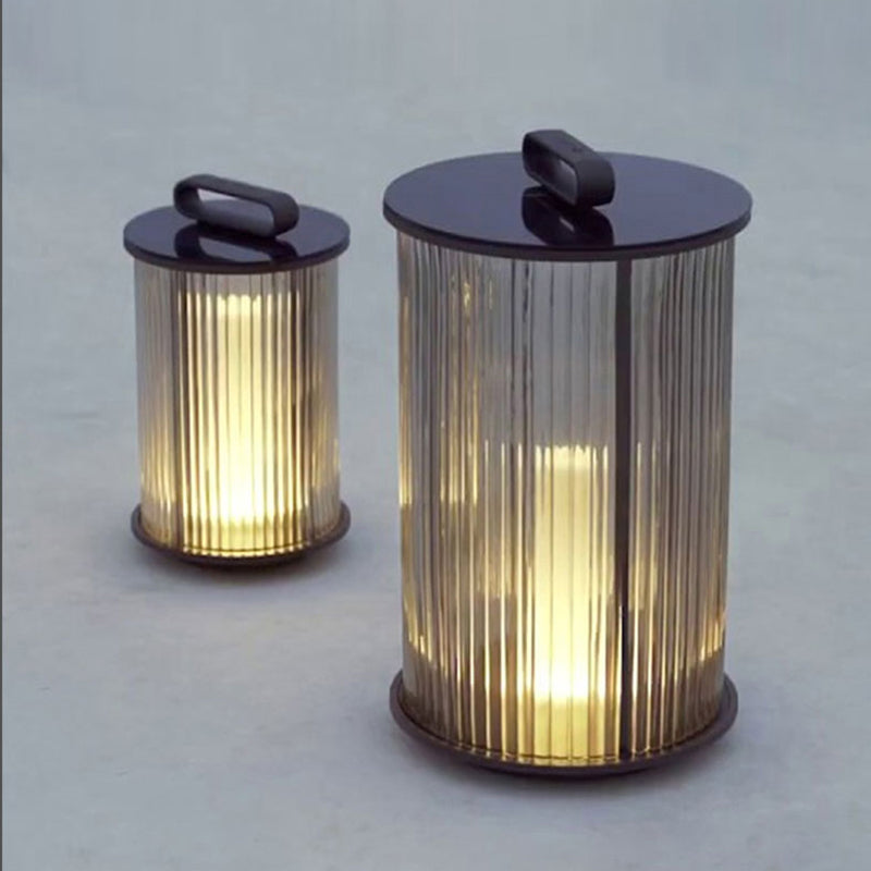 Orr Kleine LED Vloerlampen Zwart Metaal Glas Buiten Tuin Hal
