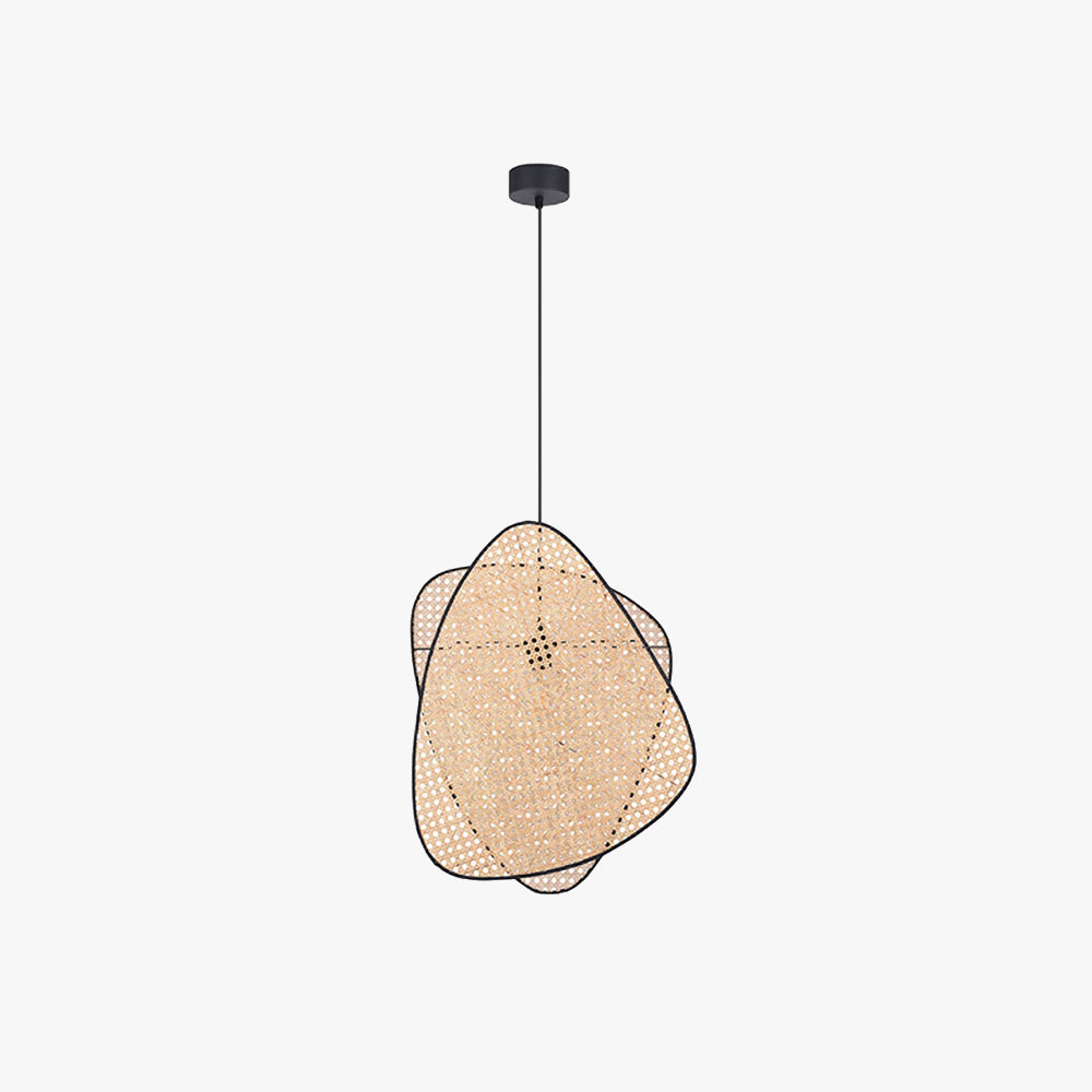 Ritta Design LED Hanglamp Zwart Metaal Eetkamer Rotan Woonkamer