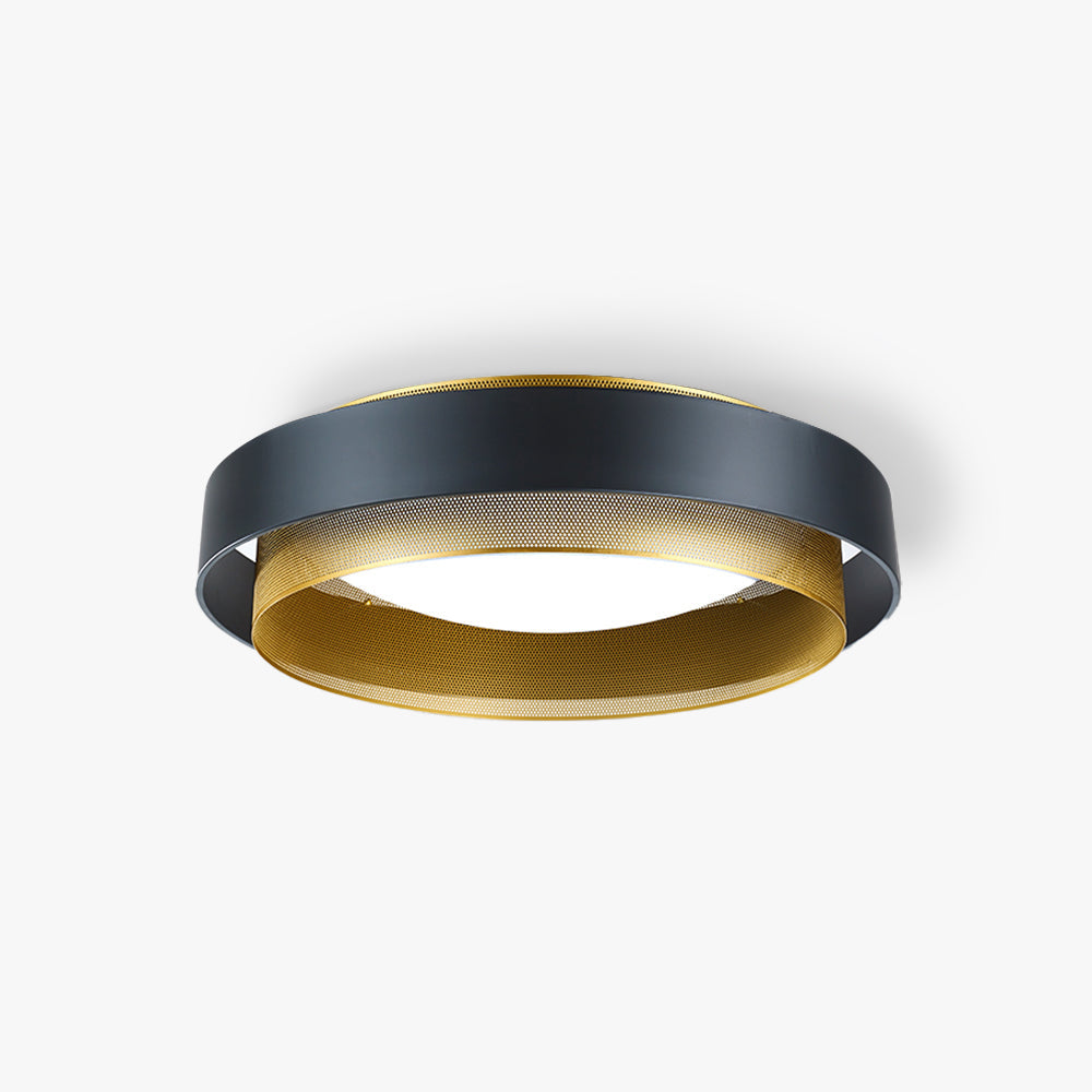 Quinn Modern Ronde LED Plafondlamp Metaal/Acryl Zwart/Wit Slaapkamer