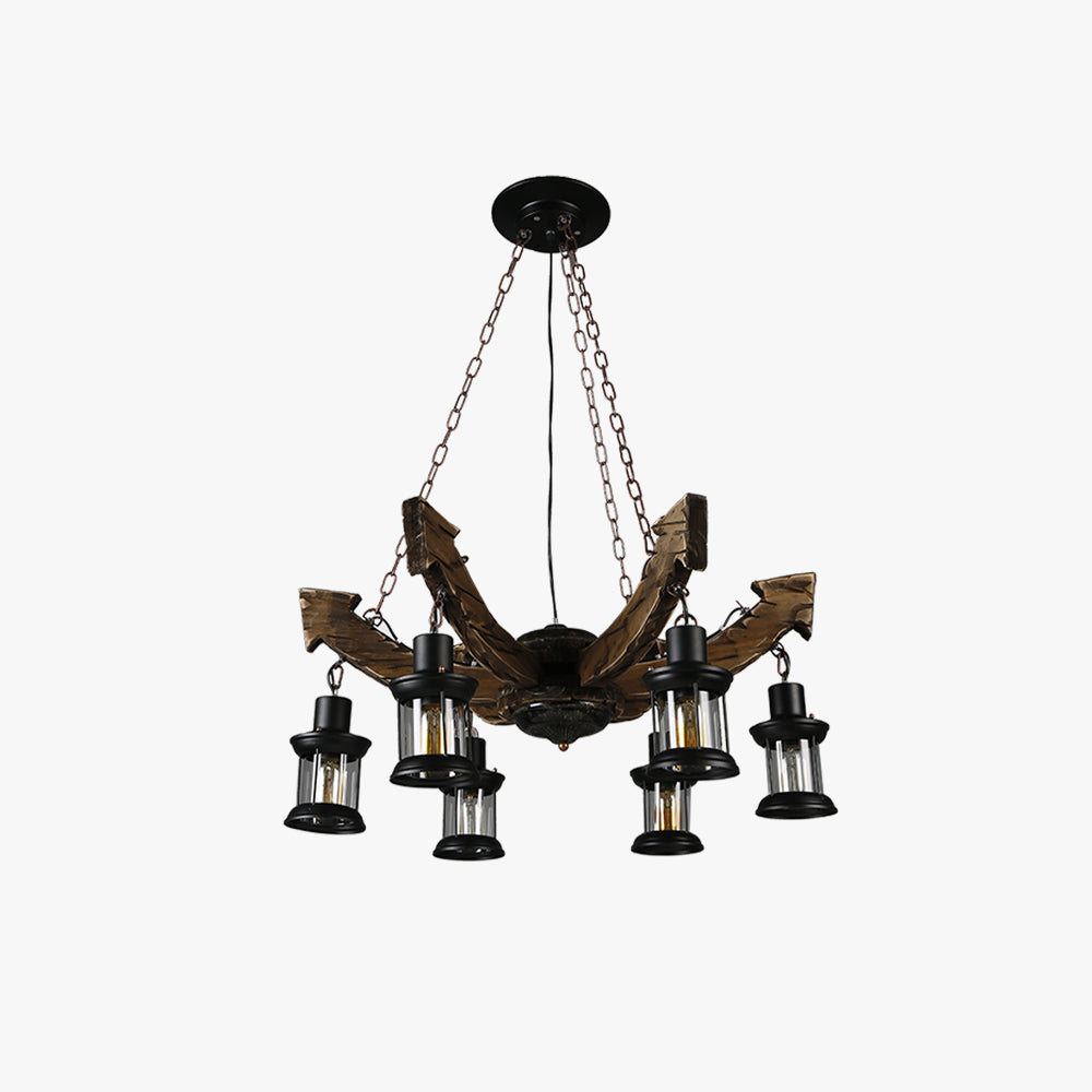 Austin Pendant Light Mid Century/Modern, Metal/Wood, Dining Room