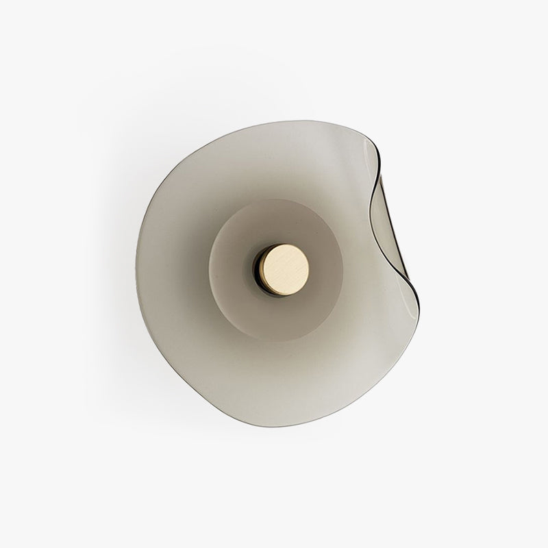 Veta Moderne Design Bloem Wandlamp Metalen/Glazen Grijs/Blauw Woonkamer/Eetkamer