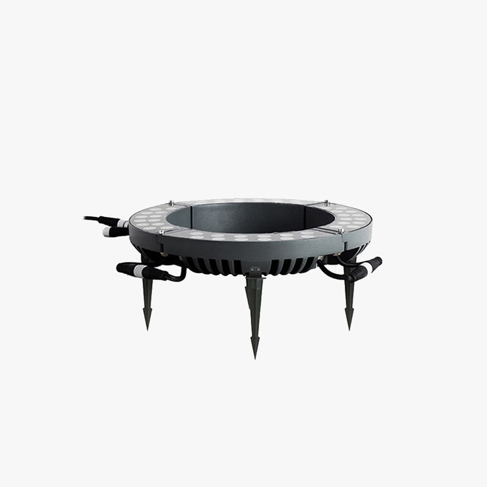Orr Moderne Design LED Buitenlamp Metaal Glas Zwart Tuin