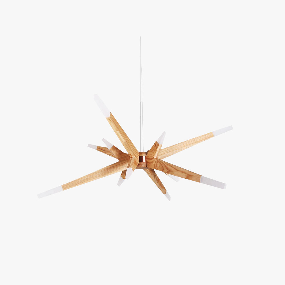 Ozawa Bijzondere LED Hanglamp Hout Metaal Eetkamer Slaapkamer