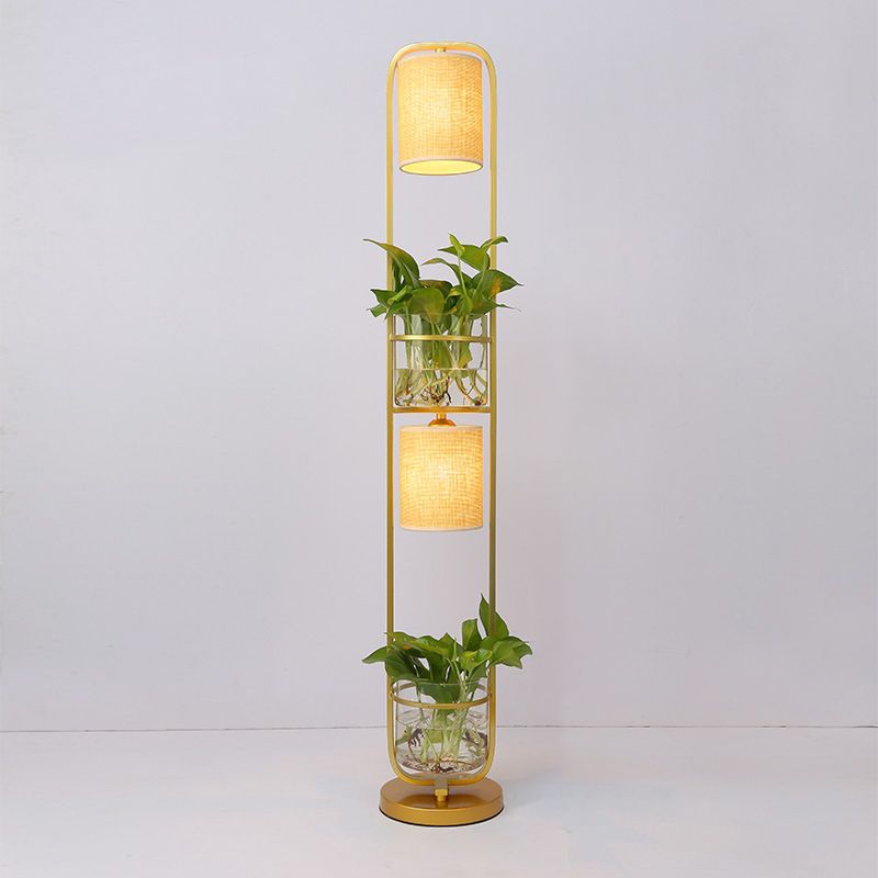 Eryn Design Eenvoudige Cilinder Heads Vloerlamp Planters Zwart/Wit/Goud Slaapkamer/Woonkamer