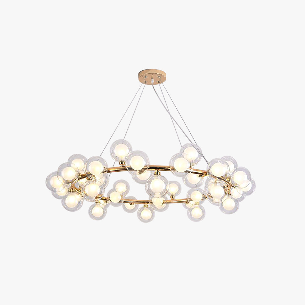 Valentina Moderne Gouden Bellen Hanglamp Metaal/Glas Woonkamer/Slaapkamer