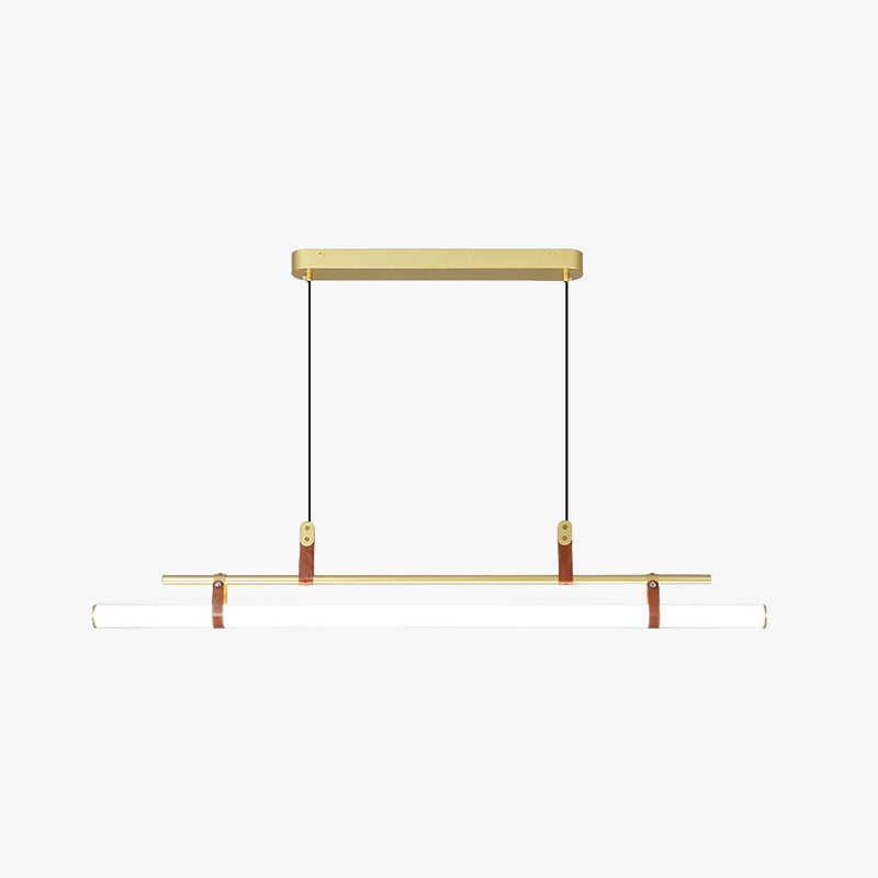 Edge Modern Linear Metal Pendant Light,Black/Gold
