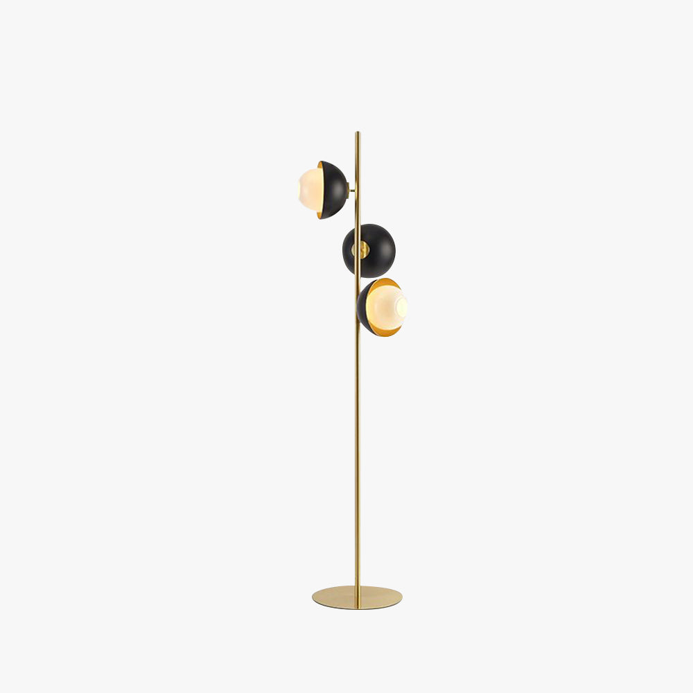 Salgado Moderne Design Halfronde Vloerlamp Metaal Zwart Goud Slaapkamer/Woonkamer