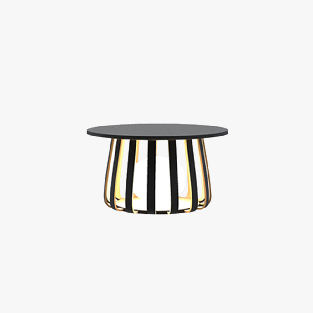 Orr Tabel Moderne LED Vloerlamp Zwart Metaal Buiten