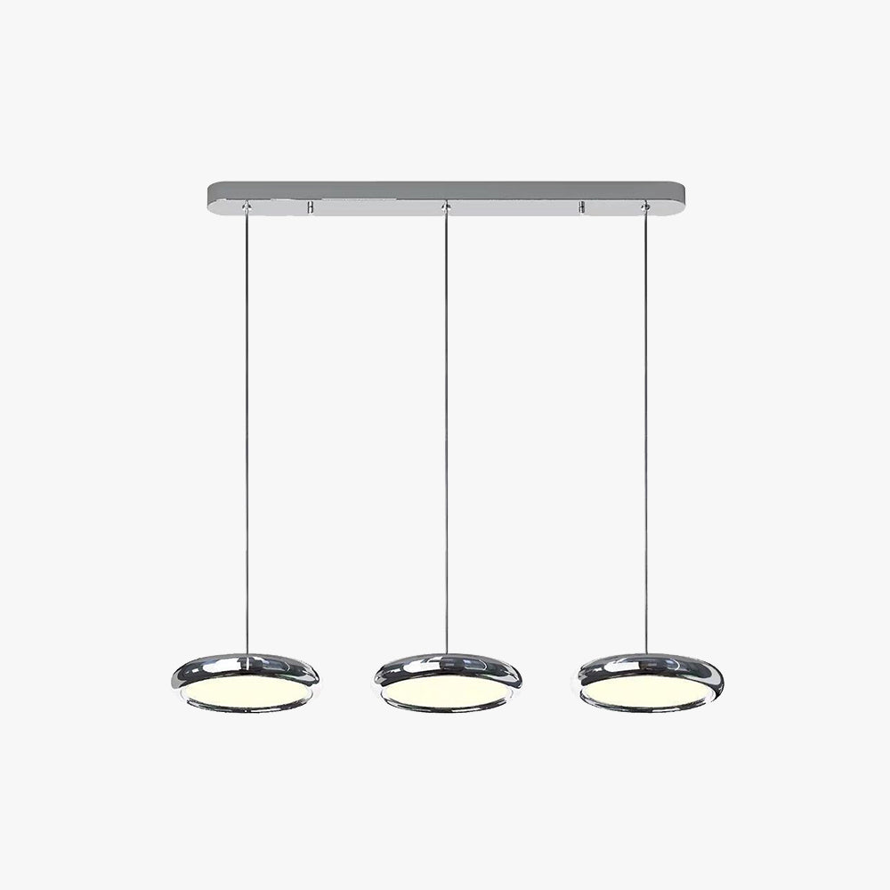 Welsh Minimalistisch Cirkel LED Hanglamp Metaal/Acryl Silver/Goud/Roségoud Slaap/Woon/Eetkamer