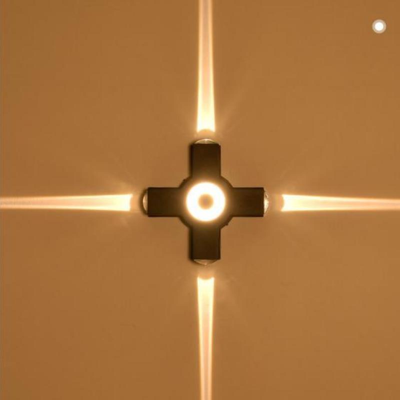 Orr Moderne Waterdichte Minimalistische Kruis Buiten Wandlamp Metaal Tuin/Gang