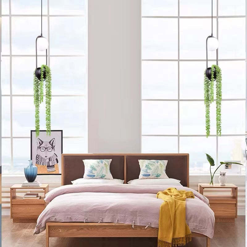 Edge Design LED Hanglamp Zwart Metaal Glas Eetkamer Slaapkamer