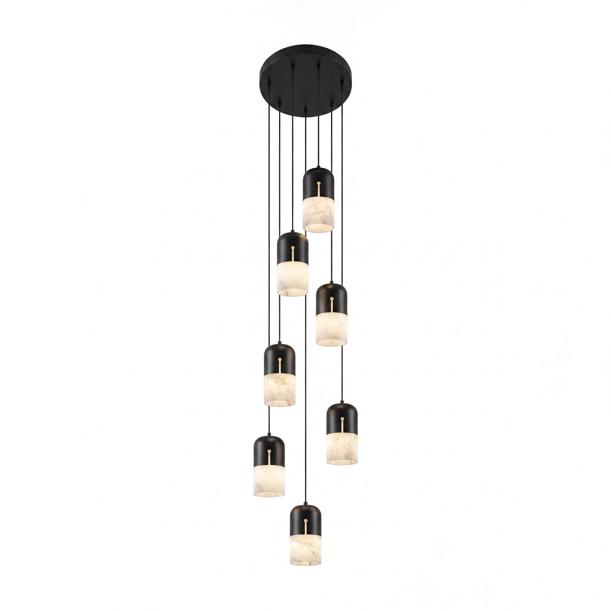 Silas Albast Tweekleurig Capsulevorm Hanglamp