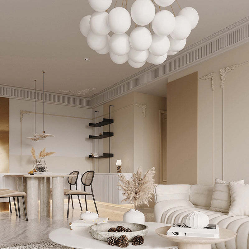 Valentina Design Bol LED Hanglamp Metaal/Glas Zwart/Goud Slaap/Eet/Woonkamer