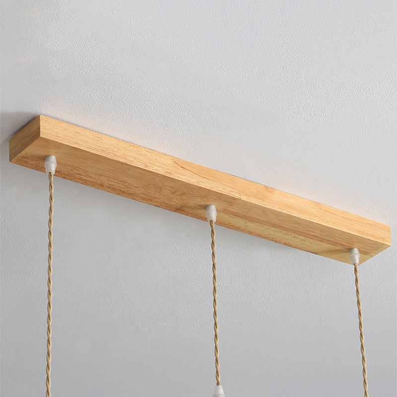 Ozawa Vintage LED Hanglampen Hout Metaal Slaapkamer Eetkamer