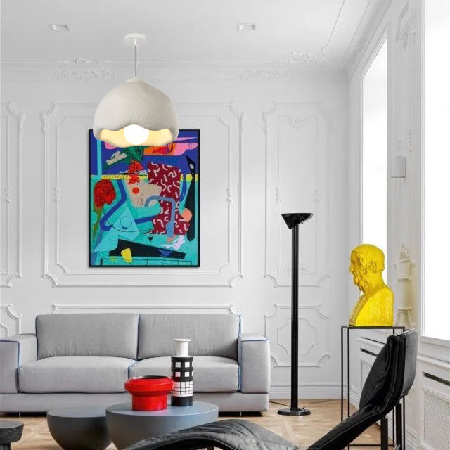 Byers Moderne Bloem LED Hanglamp Wit Polystyreen Woonkamer