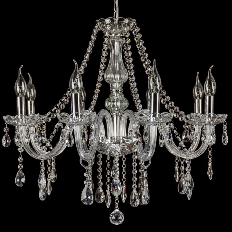 Silva Vintage Design LED Kroonluchter Glas Woonkamer Keuken