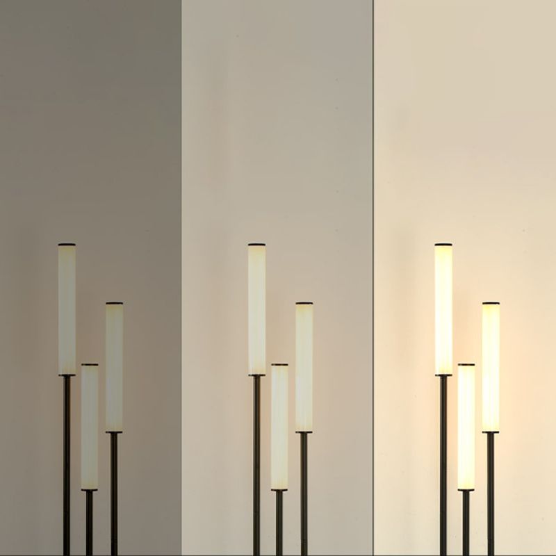 Eryn Moderne LED Vloerlamp Wit Zwart Metaal Arcylic Slaapkamer