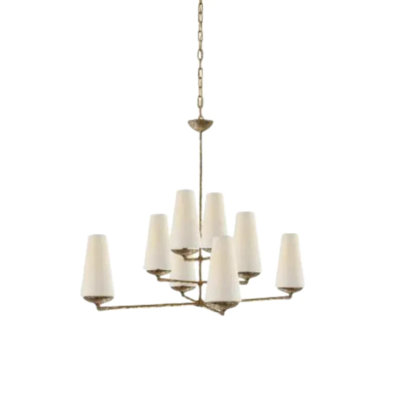 Alessio Design LED Kroonluchter Wit Zwart Metaal Slaap/Woon/Keuken