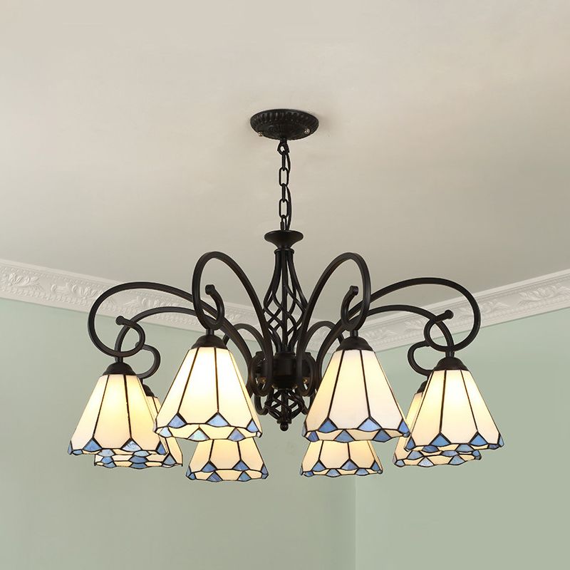 Silva Vintage Design LED Kroonluchter Wit Woonkamer Slaapkamer