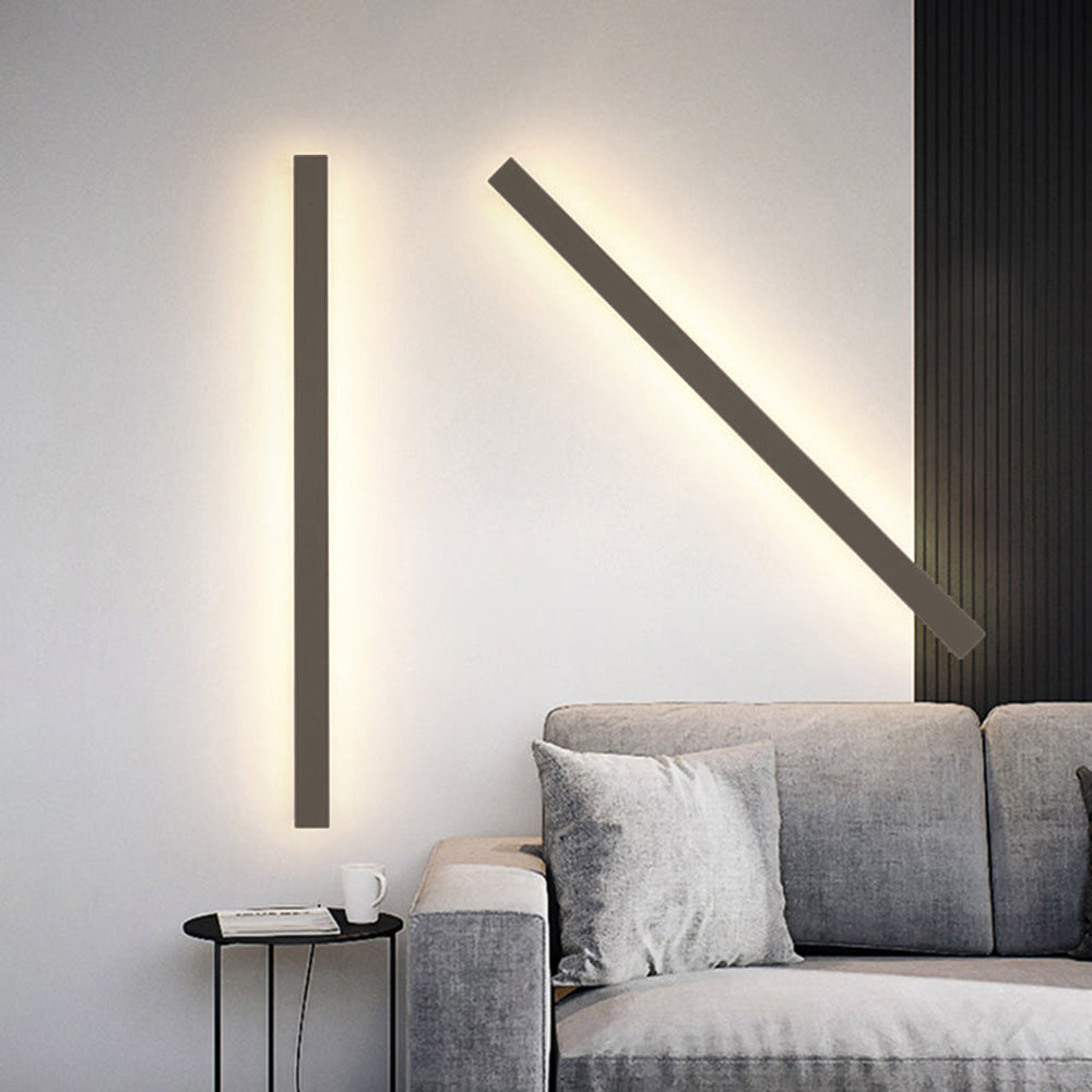 Edge Industriele LED Wandlamp Bruin Buiten Binnen Metaal Acryl Dimmbaar