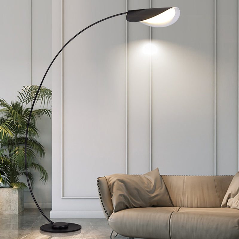 Edge Industriele LED Vloerlamp Zwart Metaal Slaapkamer Woonkamer