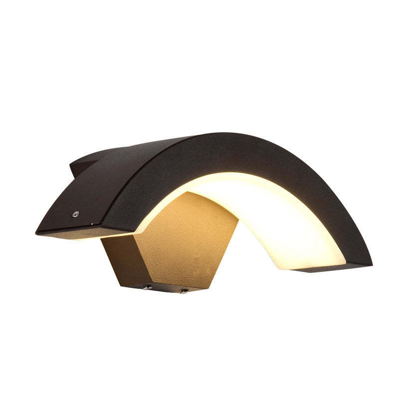 Orr Design LED Wandlampen Zwart Metaal Acryl Tuin Hal Buiten